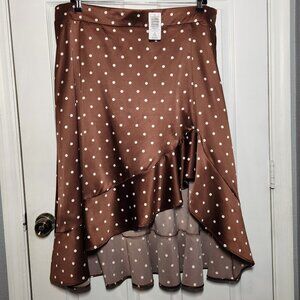 NWT – Torrid Stretch Satin Hi-Low Ruffle Skirt - Size: 3 (22W/24W) Price is FIRM